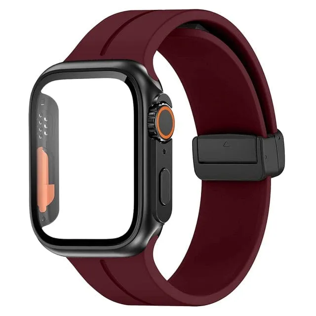 Magnetic Buckle Sports Watch Band With Case