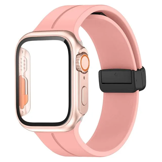 Magnetic Buckle Sports Watch Band With Case