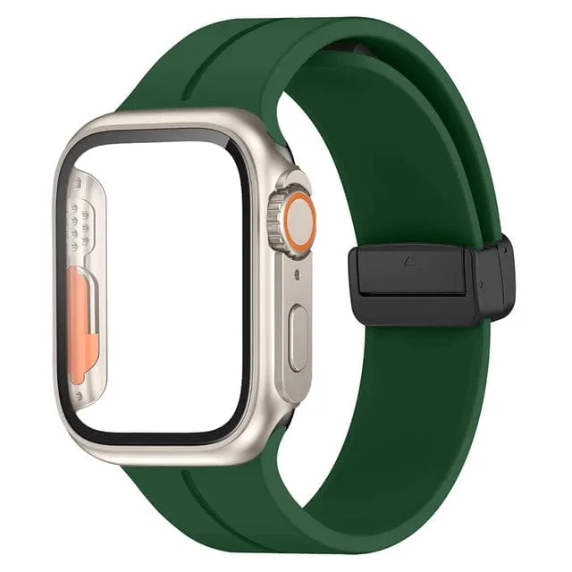 Magnetic Buckle Sports Watch Band With Case