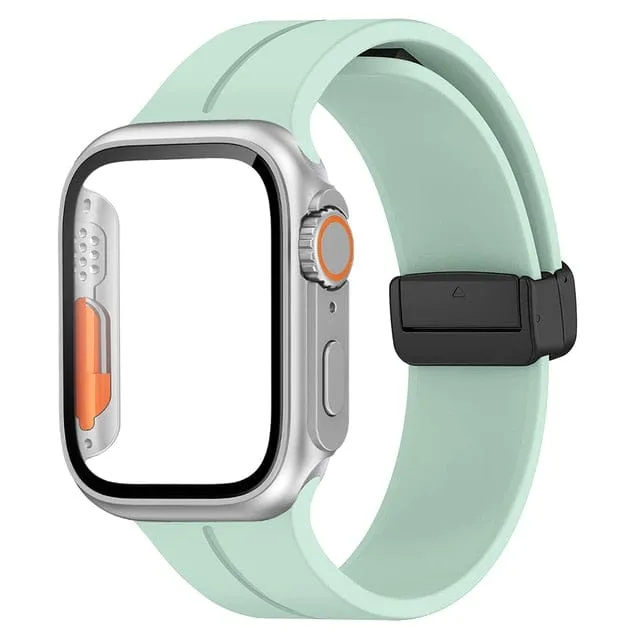 Magnetic Buckle Sports Watch Band With Case