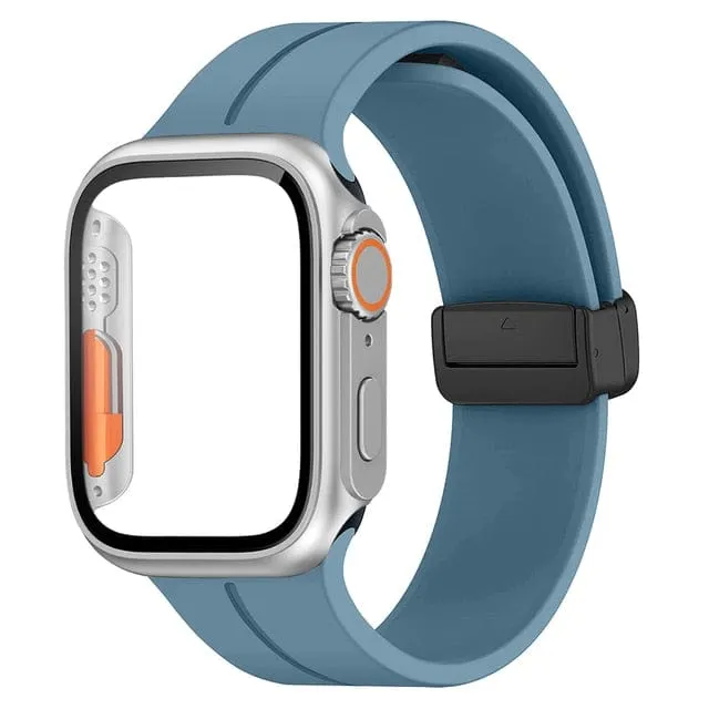 Magnetic Buckle Sports Watch Band With Case