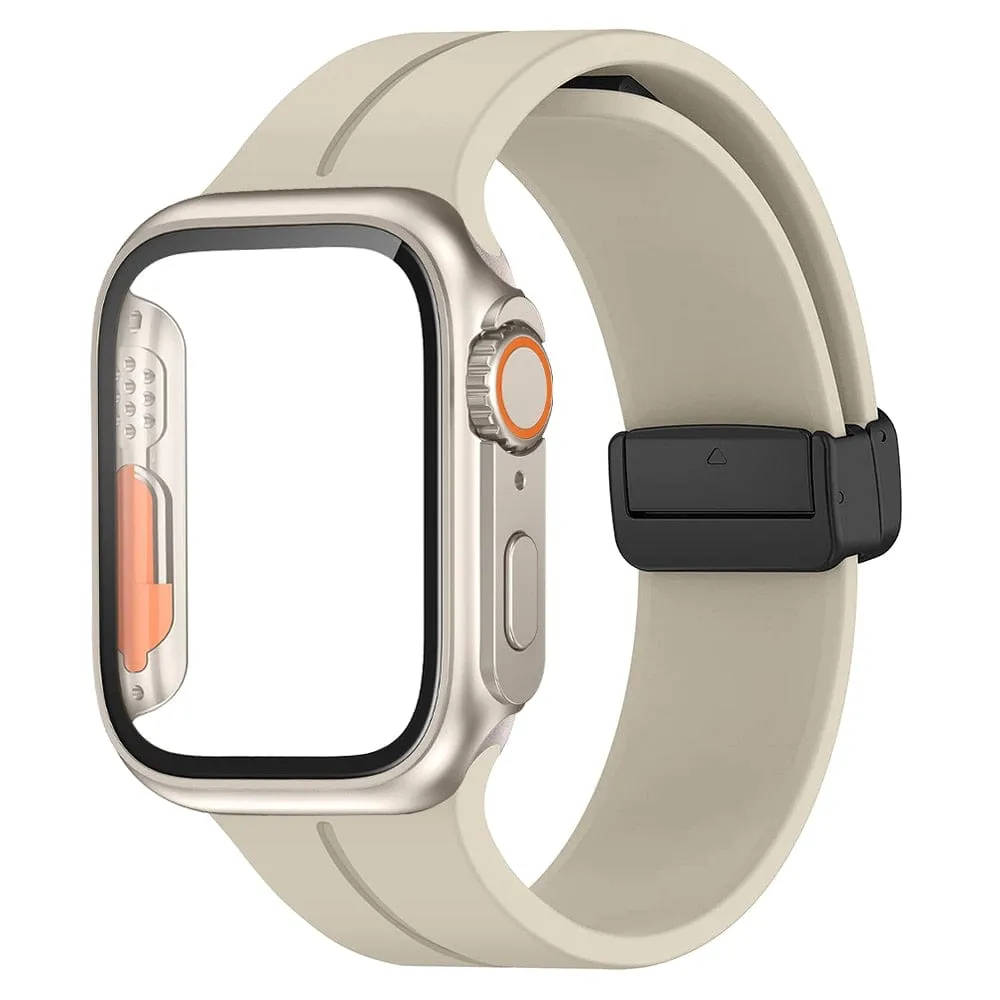 Magnetic Buckle Sports Watch Band With Case