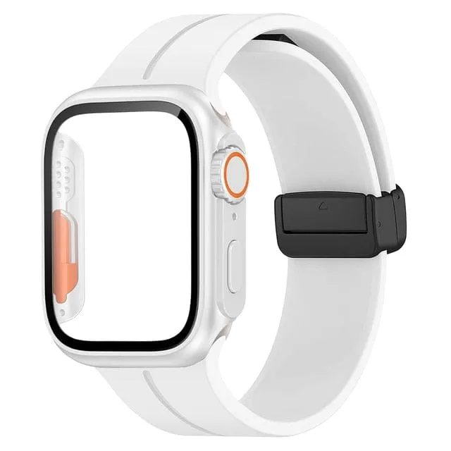 Magnetic Buckle Sports Watch Band With Case