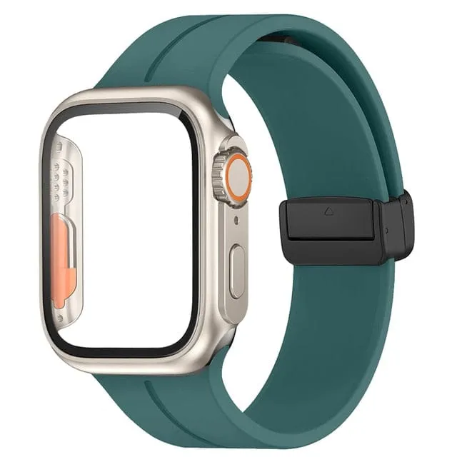 Magnetic Buckle Sports Watch Band With Case