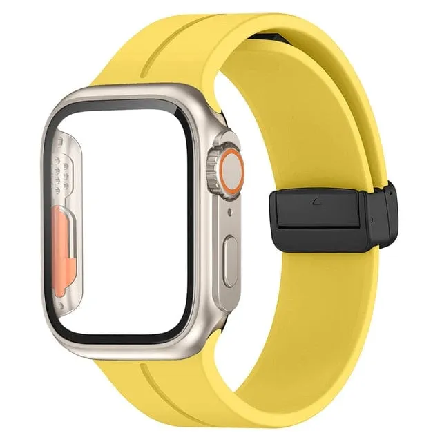 Magnetic Buckle Sports Watch Band With Case