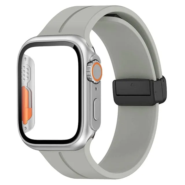 Magnetic Buckle Sports Watch Band With Case