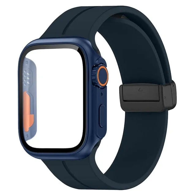 Magnetic Buckle Sports Watch Band With Case