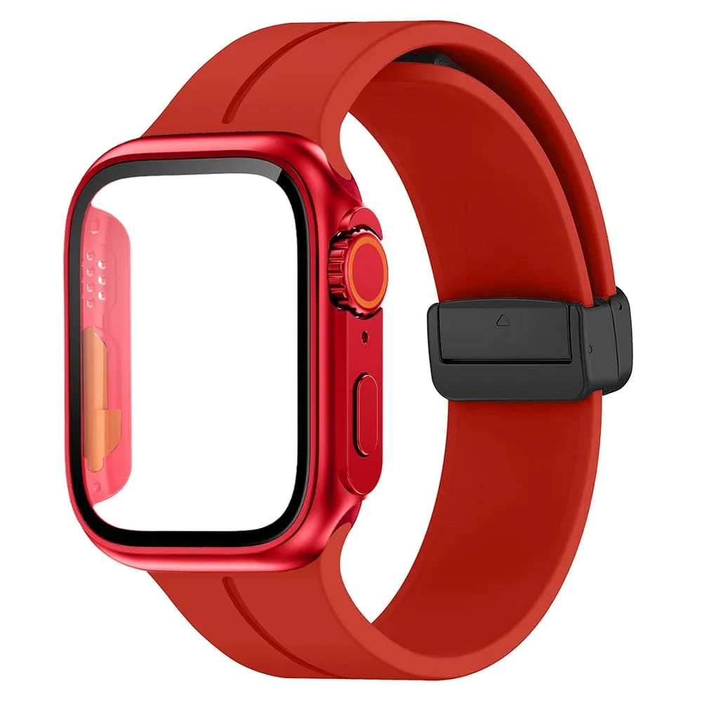 Magnetic Buckle Sports Watch Band With Case