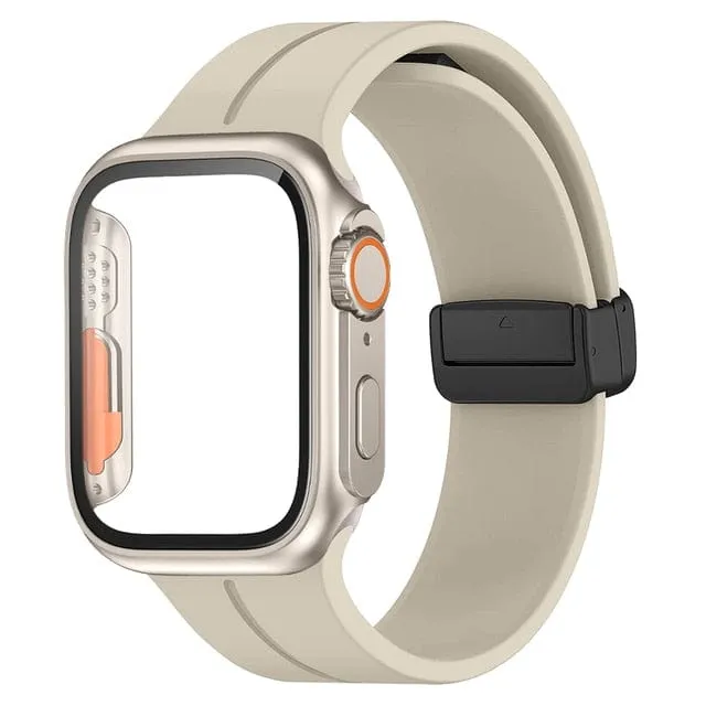 Magnetic Buckle Sports Watch Band With Case