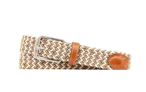 Martin Dingman - Newport Braided Belt - Tan/Sand