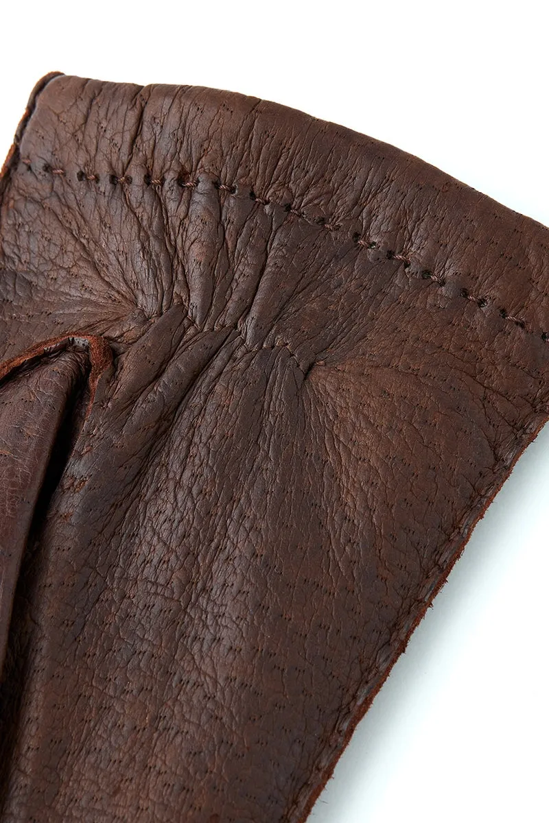 Men's Peccary Handsewn Cashmere Lined Gloves