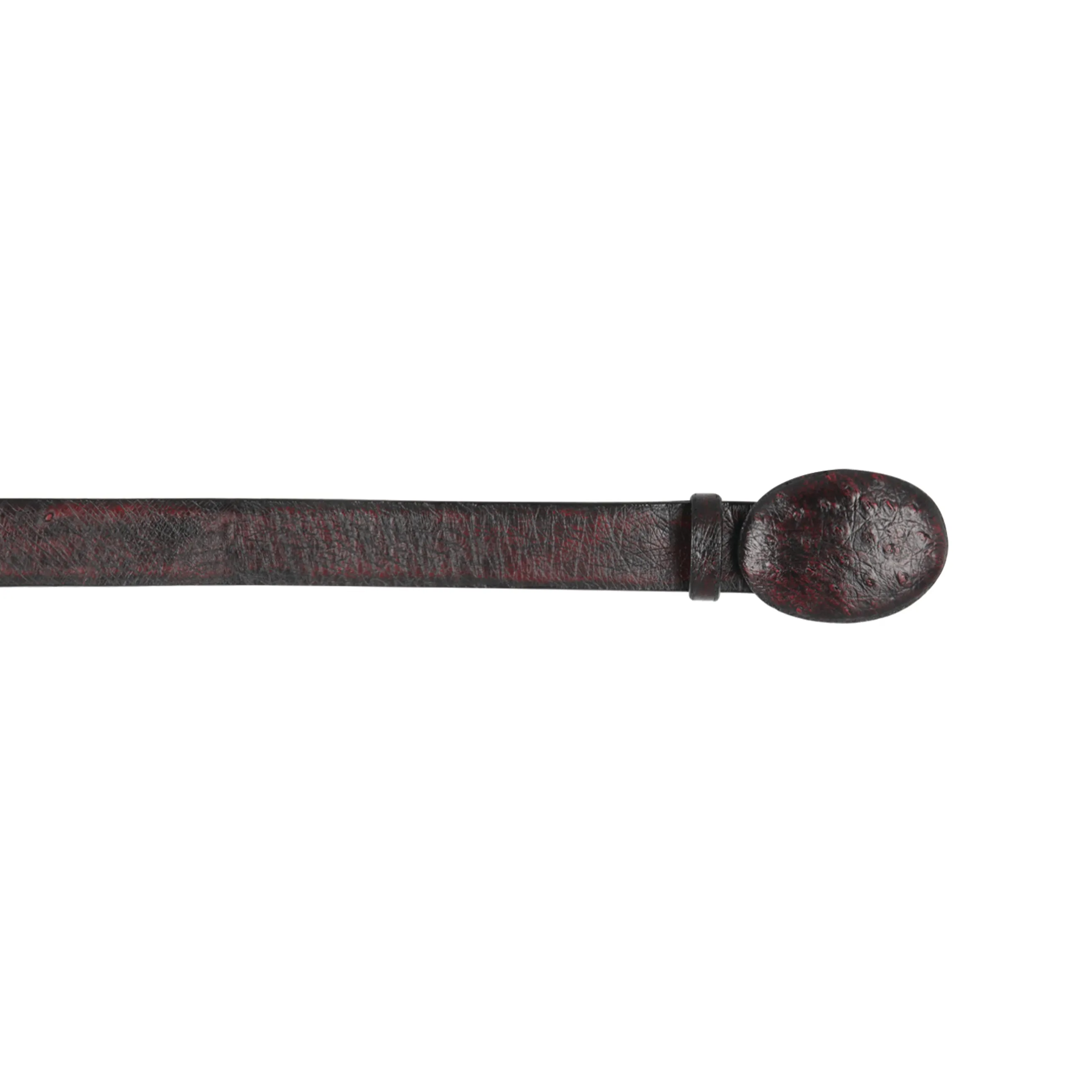 Men's Wild West Smooth Ostrich Belt