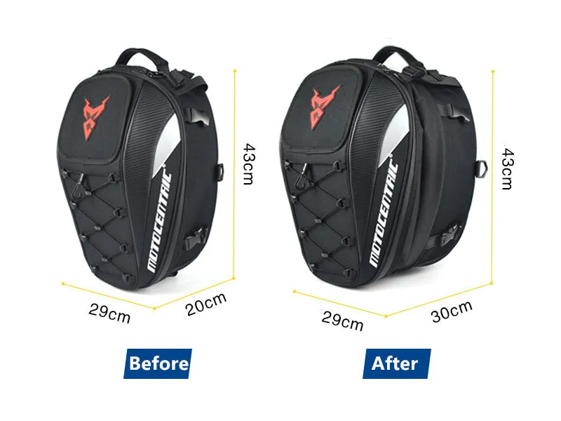 Motorcycle Saddlebag, Tail Bag, Backpack