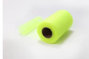 Neon Yellow Nylon Netting Fabric