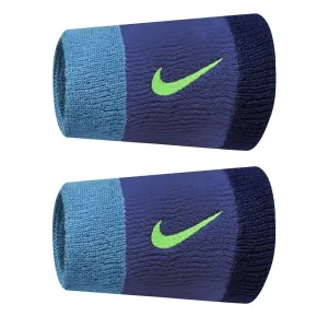 Nike Doublewide Wristbands (Hyper Royal/Green) - 2023 NEW ARRIVAL
