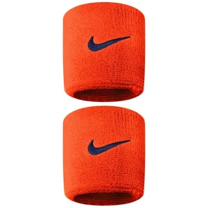 Nike Swoosh DriFit Wristbands 2 Pack - Team Orange/College Navy