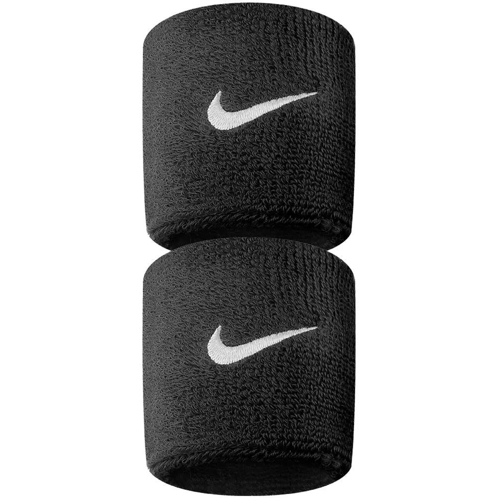 Nike Swoosh Wristbands 2 Pack - Black