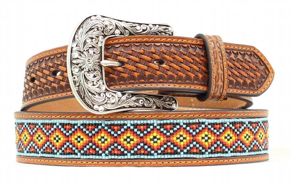 Nocona Men's Yellow Diamond Bead Inlay