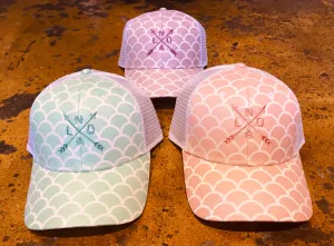 Nola Arrow Embroidered Mermaid Print baseball cap
