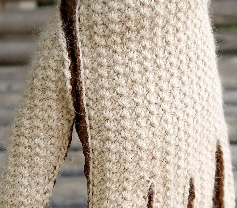 Nuria - Peccary leather gloves