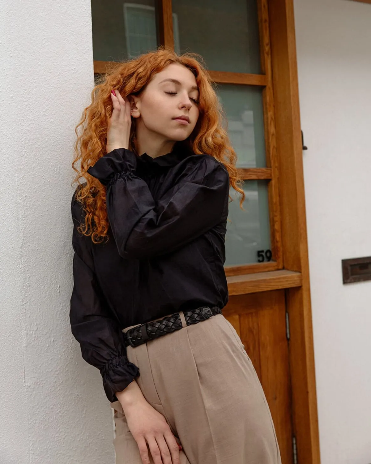 OBSIDIAN BRAIDED BELT - W