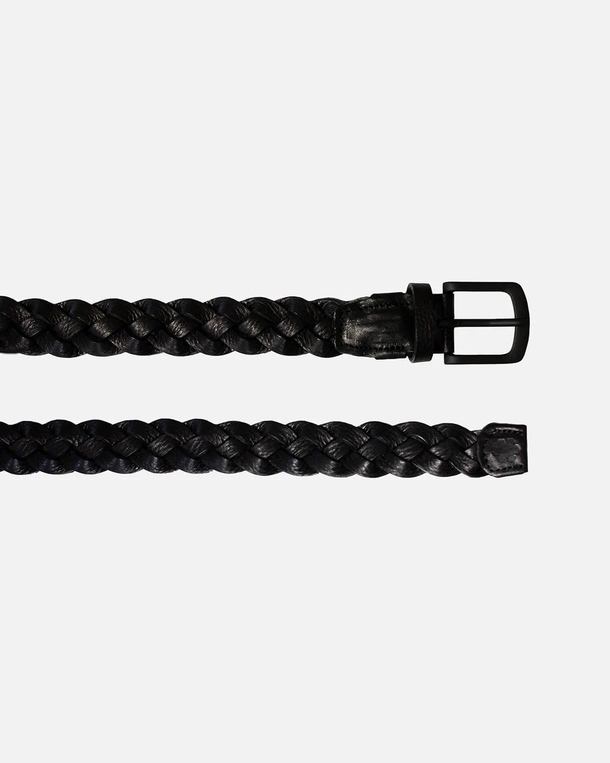 OBSIDIAN BRAIDED BELT - W