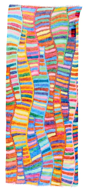 Otracosa Colorful DNA Linen Scarf