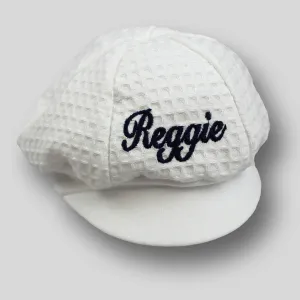 Personalised Baby Baker Hat - White
