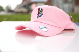 Pink Distressed Aztro Hat