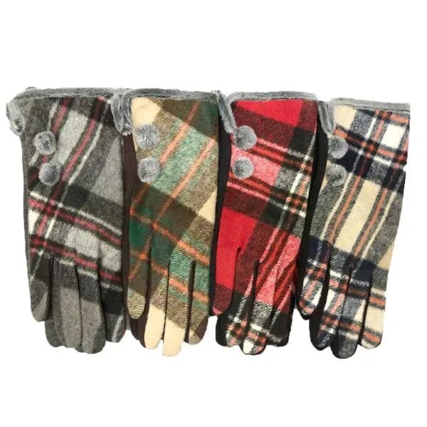 Plaid Gloves