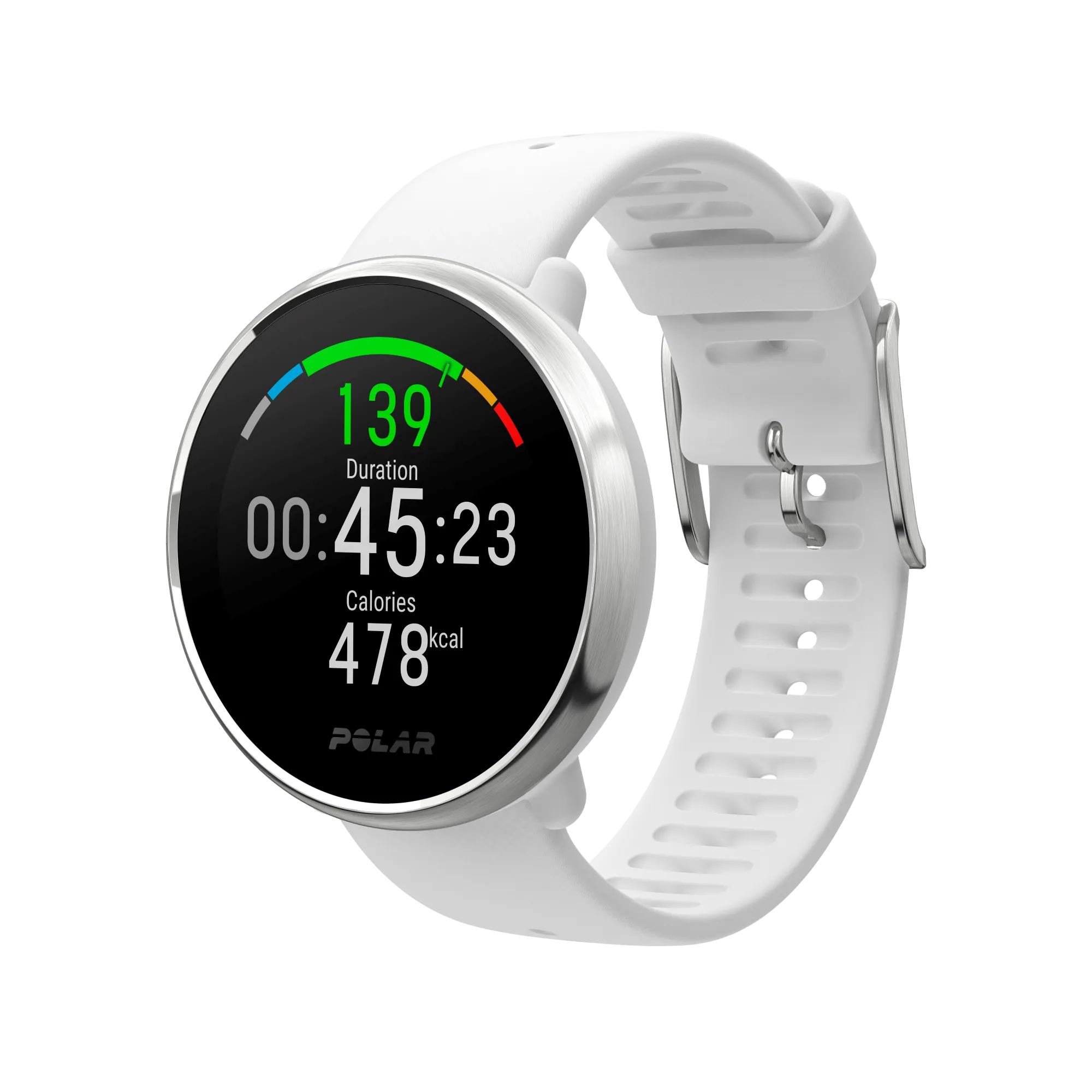 POLAR Ignite (White/Silver - Small) for ChooseHealthy