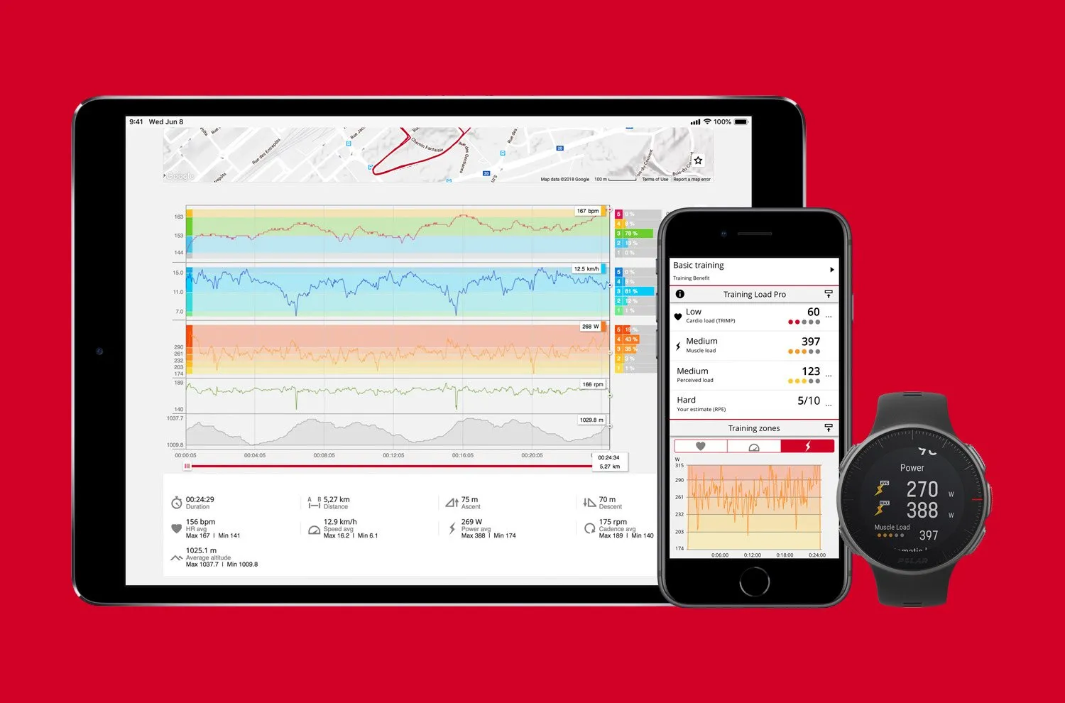 POLAR Vantage V (White with HR Monitor) for ChooseHealthy