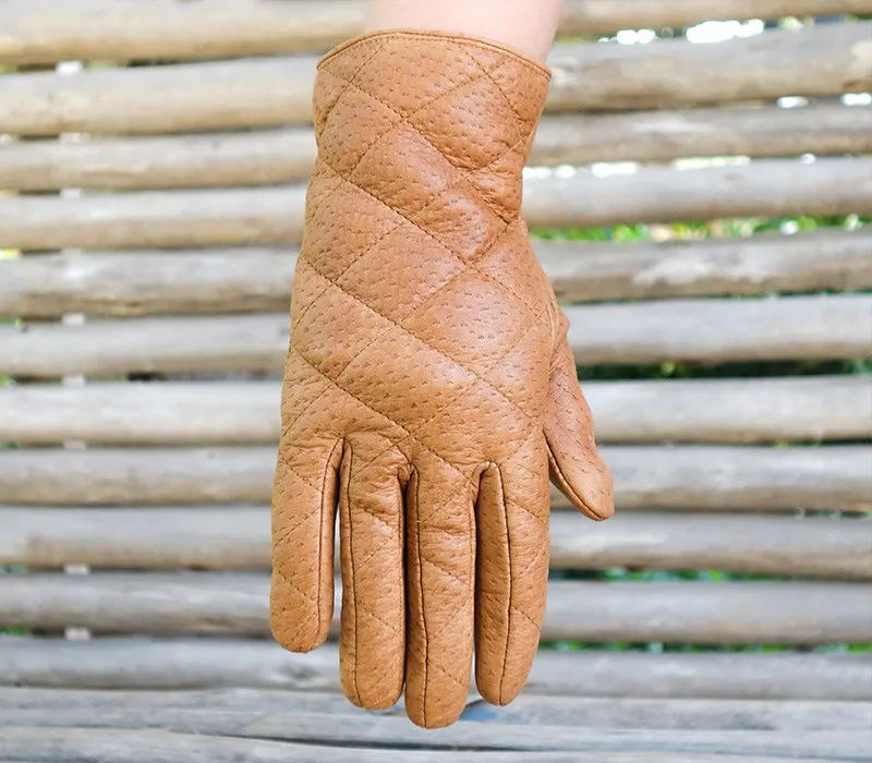 Pomabamba - Peccary leather gloves - women
