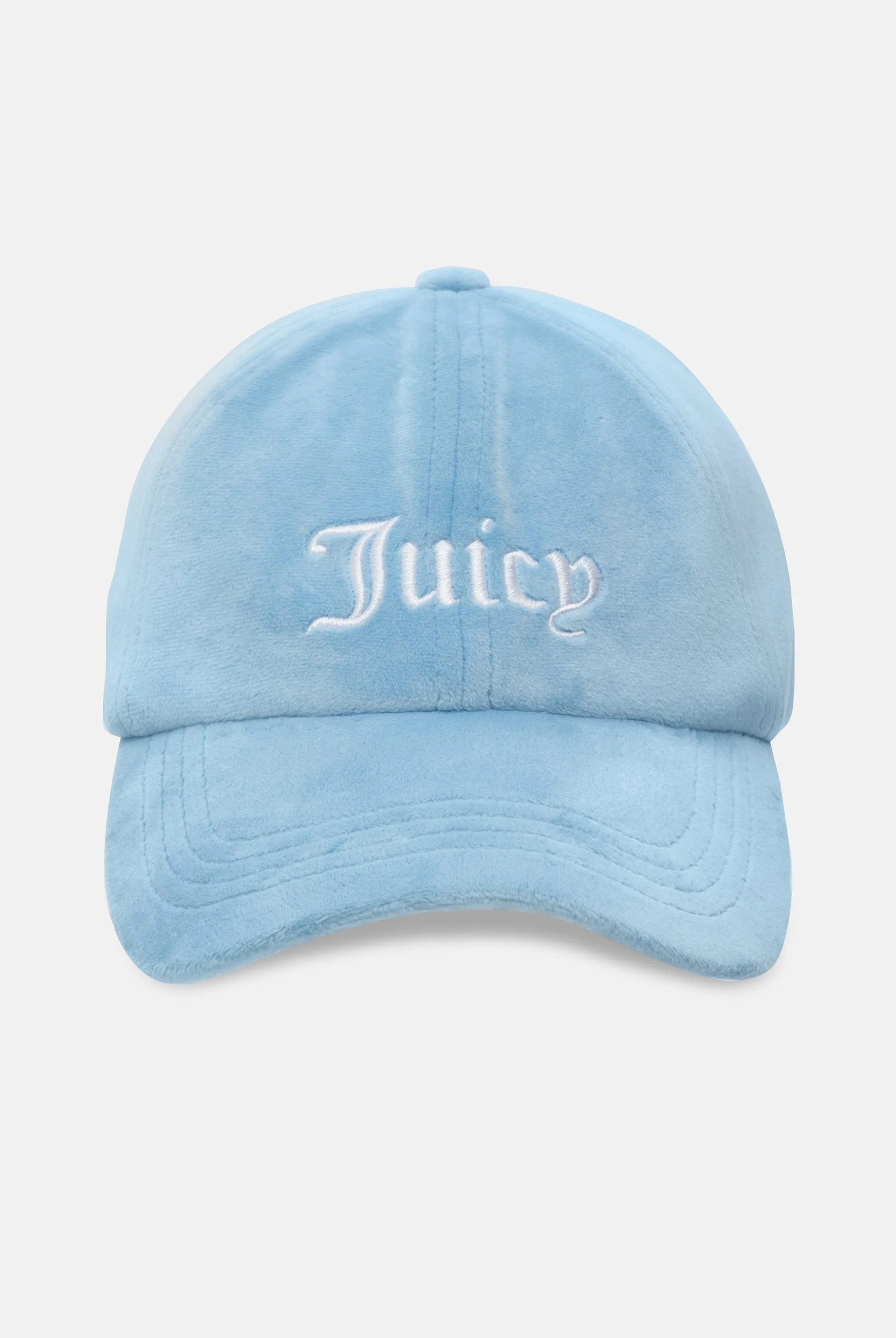 POWDER BLUE VELOUR BASEBALL CAP