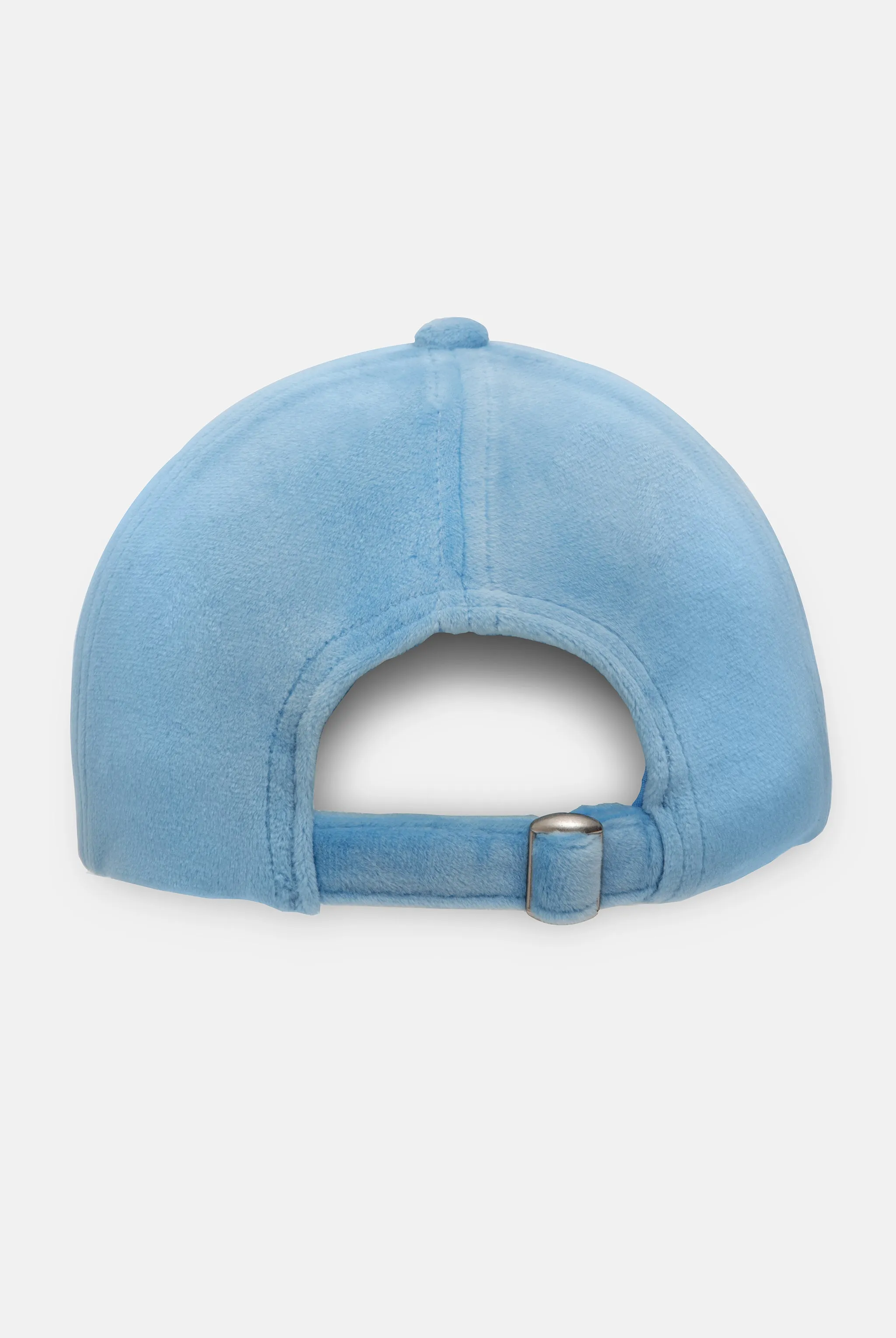 POWDER BLUE VELOUR BASEBALL CAP