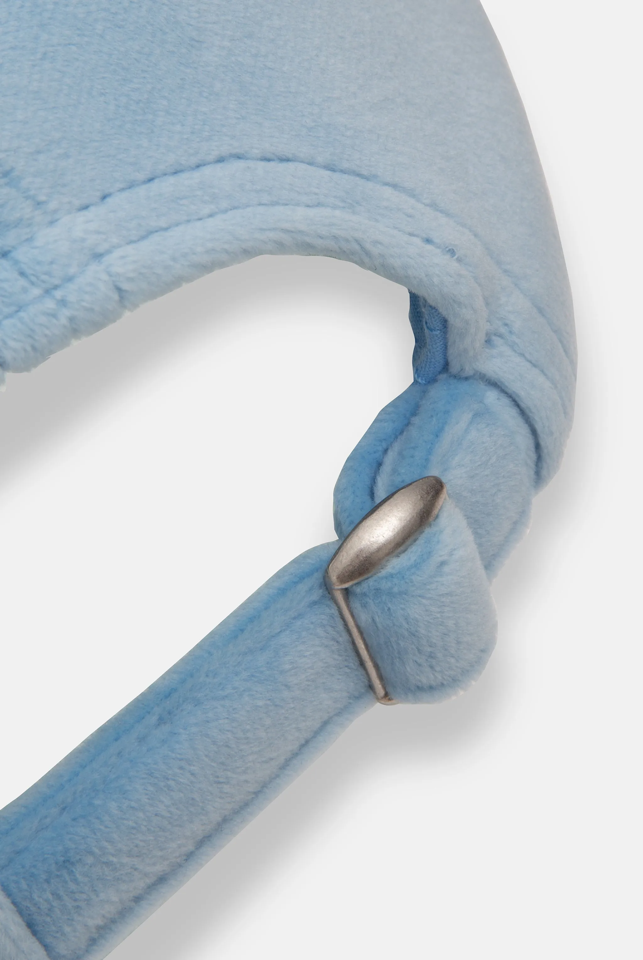 POWDER BLUE VELOUR BASEBALL CAP