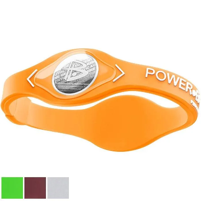 PowerBalance Silicone Wristbands S Neon Orange/White