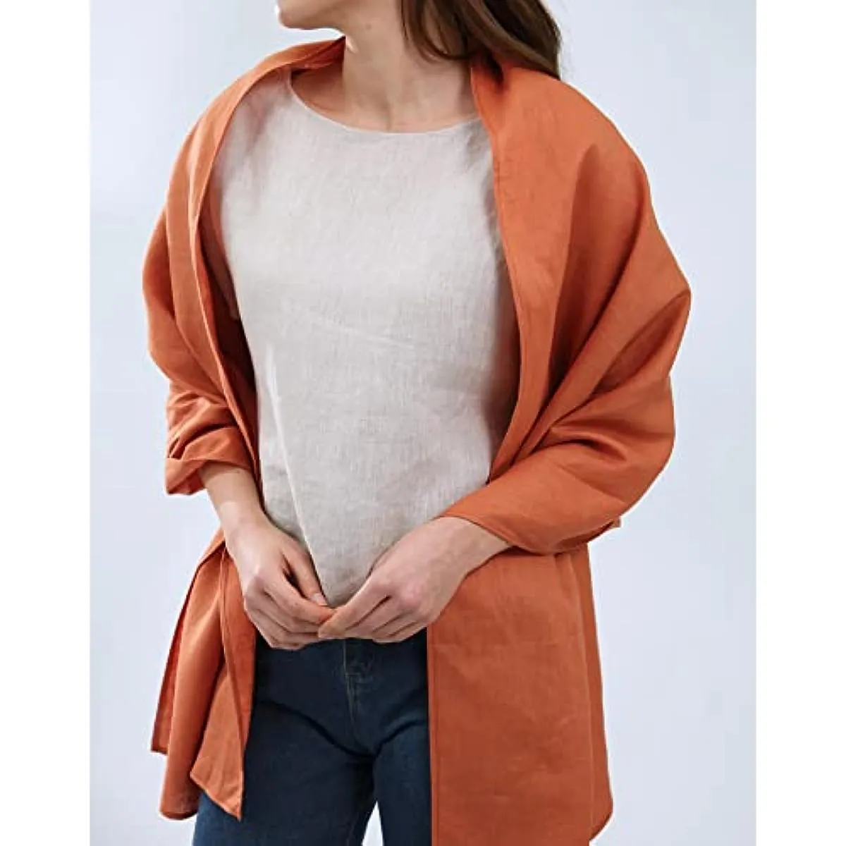 Pure Linen Lightweight Scarf