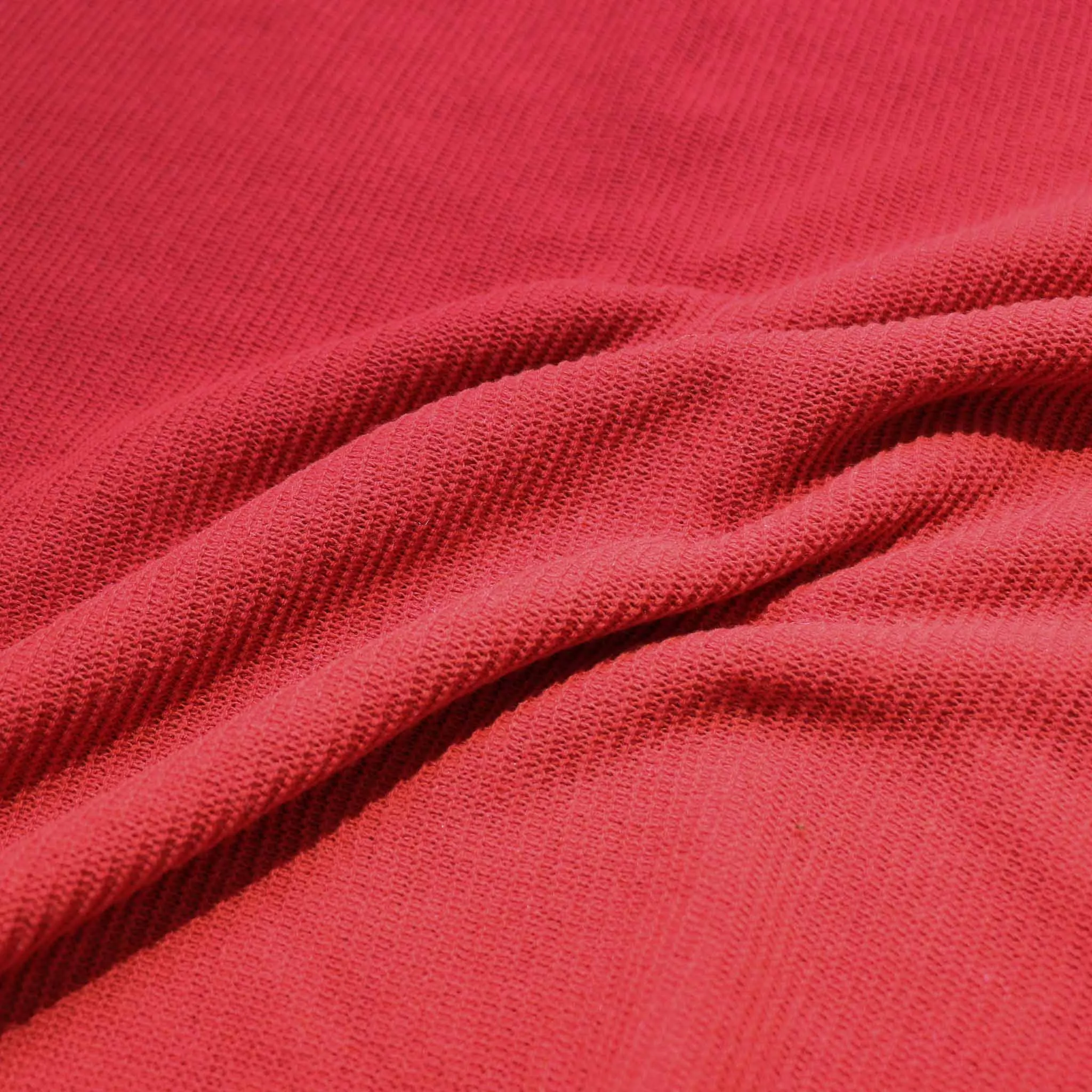 Purl Knit Fabric - Khaki green, dusty pink, red and pale grey