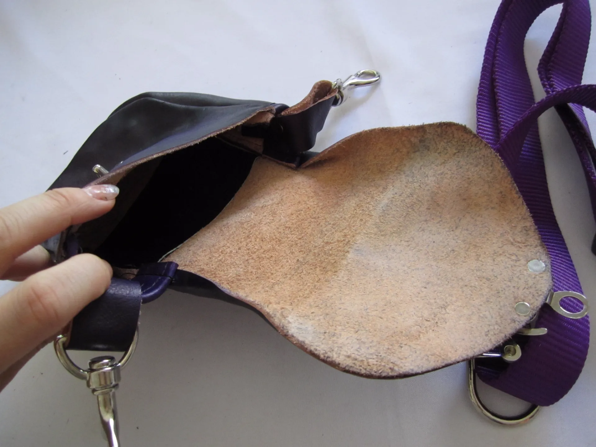 Purple Pouch with Latch