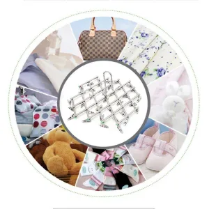 qinglele 2Pcs Swivel Hook Stainless Steel 35 Pegs Drying Rack Clothes Hanger for Underwear Socks Gloves
