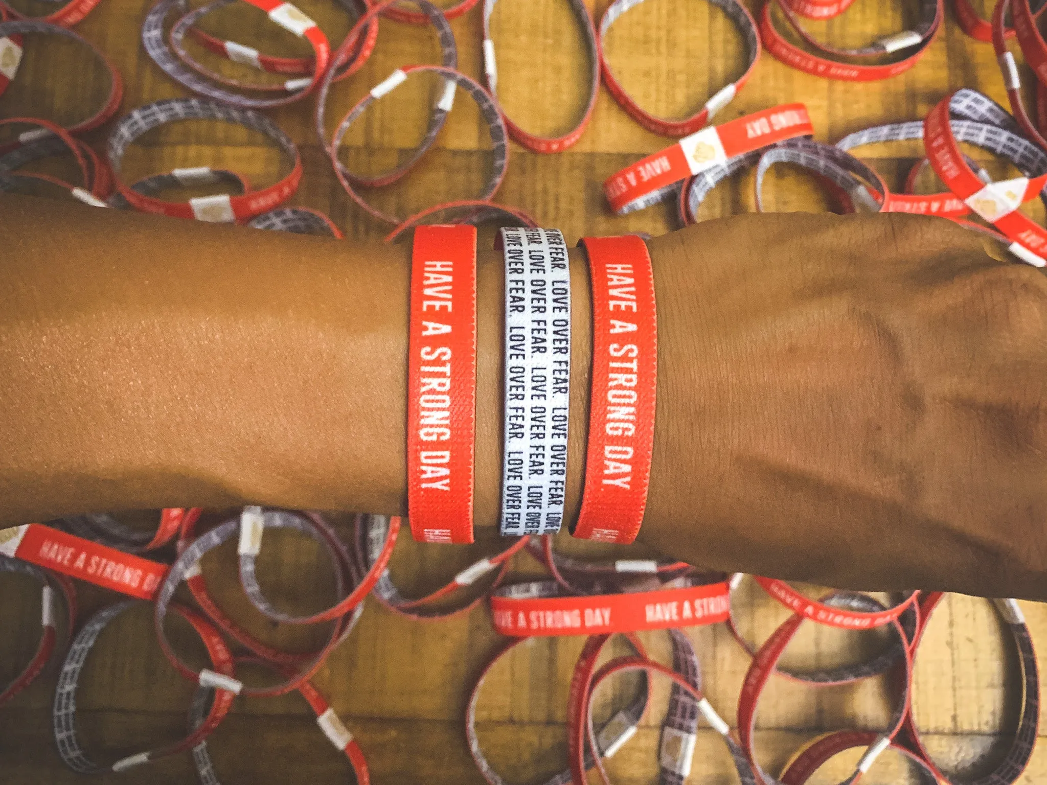 "Love Over Fear" | Adult Reversible Wristband