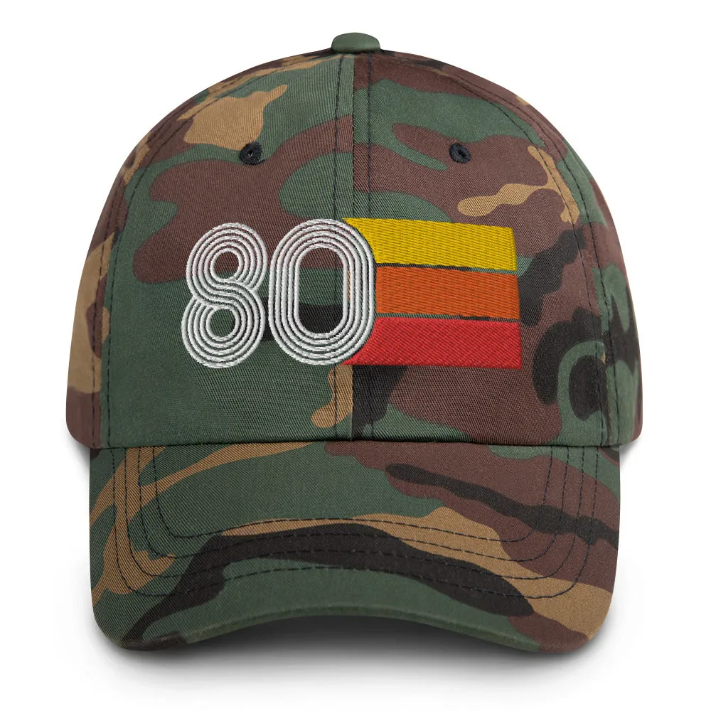 Retro Tri-Line 1980 Baseball Dad hat