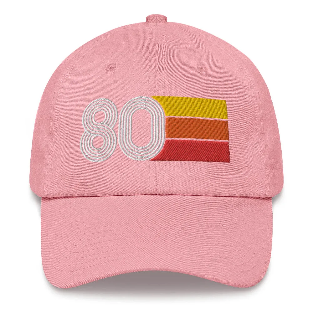 Retro Tri-Line 1980 Baseball Dad hat
