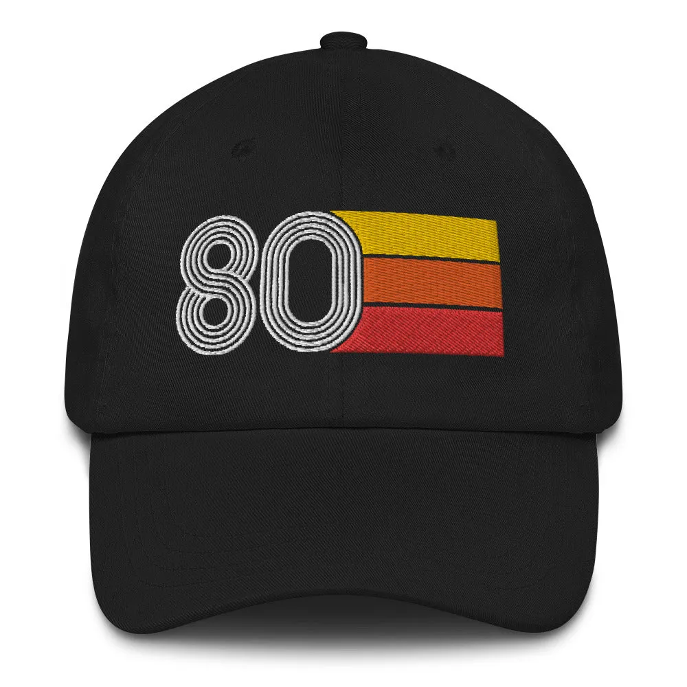 Retro Tri-Line 1980 Baseball Dad hat