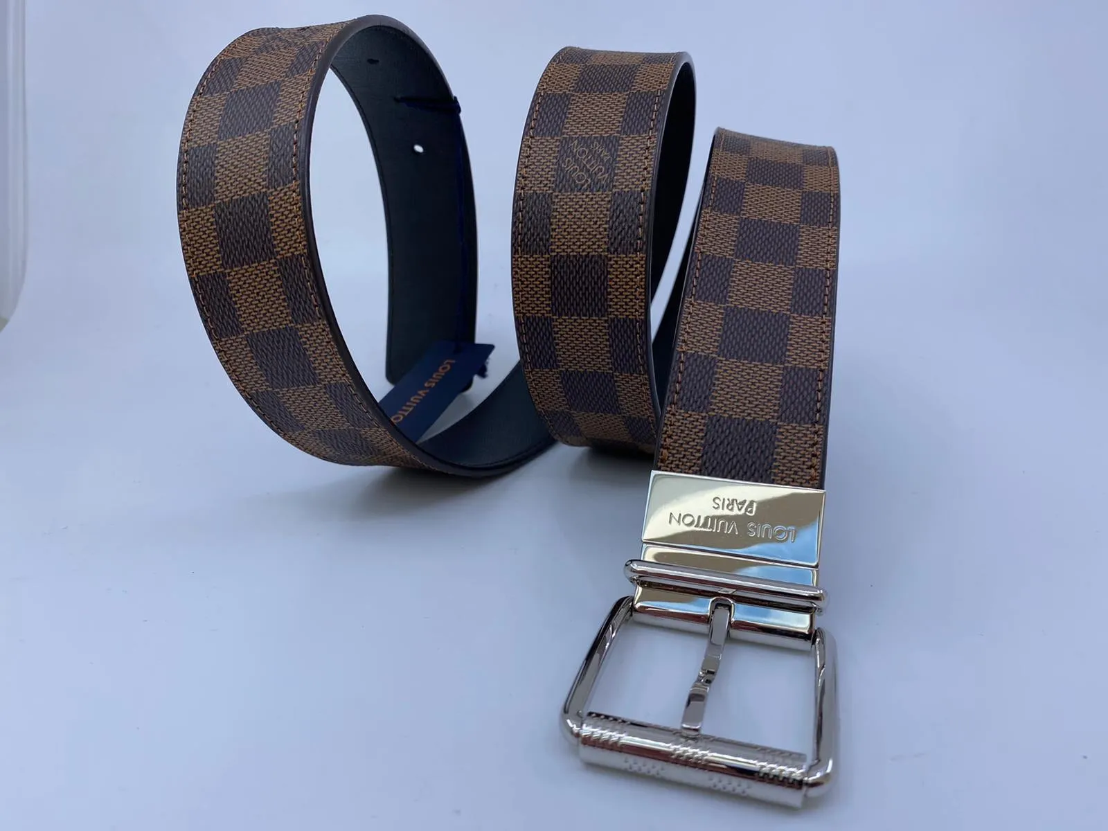 Reversible Damier Ebene Belt