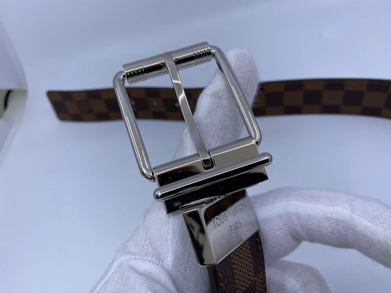 Reversible Damier Ebene Belt