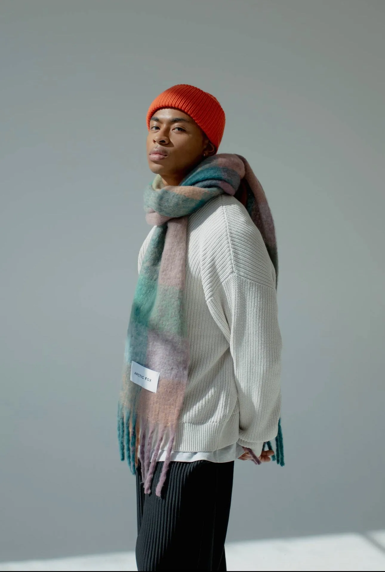 Reykjavik Scarf - Lilac Check