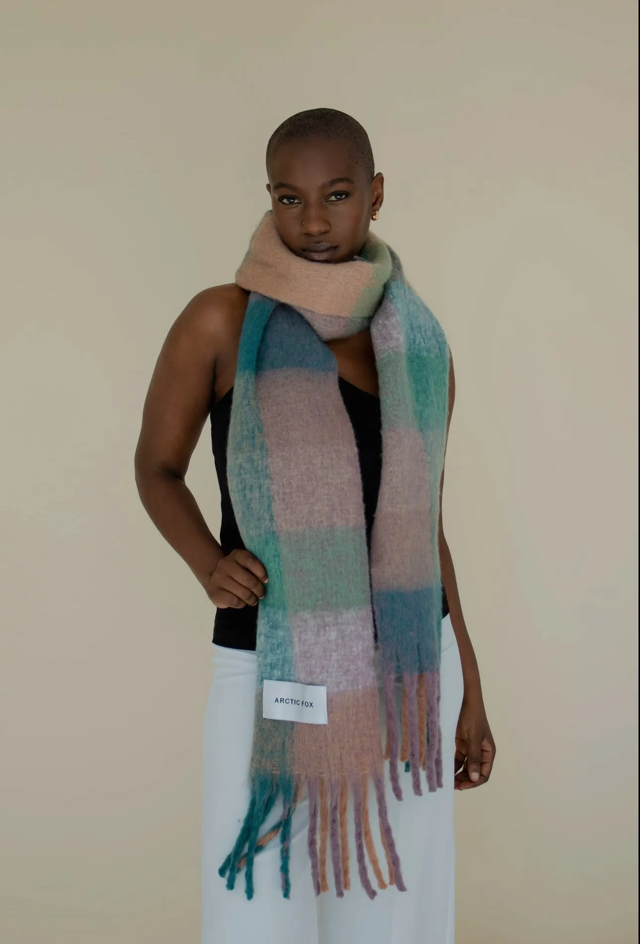 Reykjavik Scarf - Lilac Check