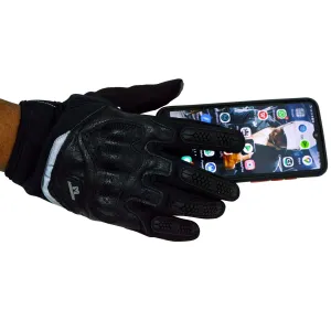 Riding Gloves With Phone Tuch Screen Full Finger Racing Motorcycle Black XL